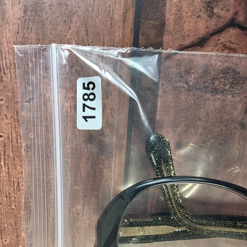 Kate Spade Women's Sunglasses Black‎ Gold Glitter 53mm Cat Eye Frame
